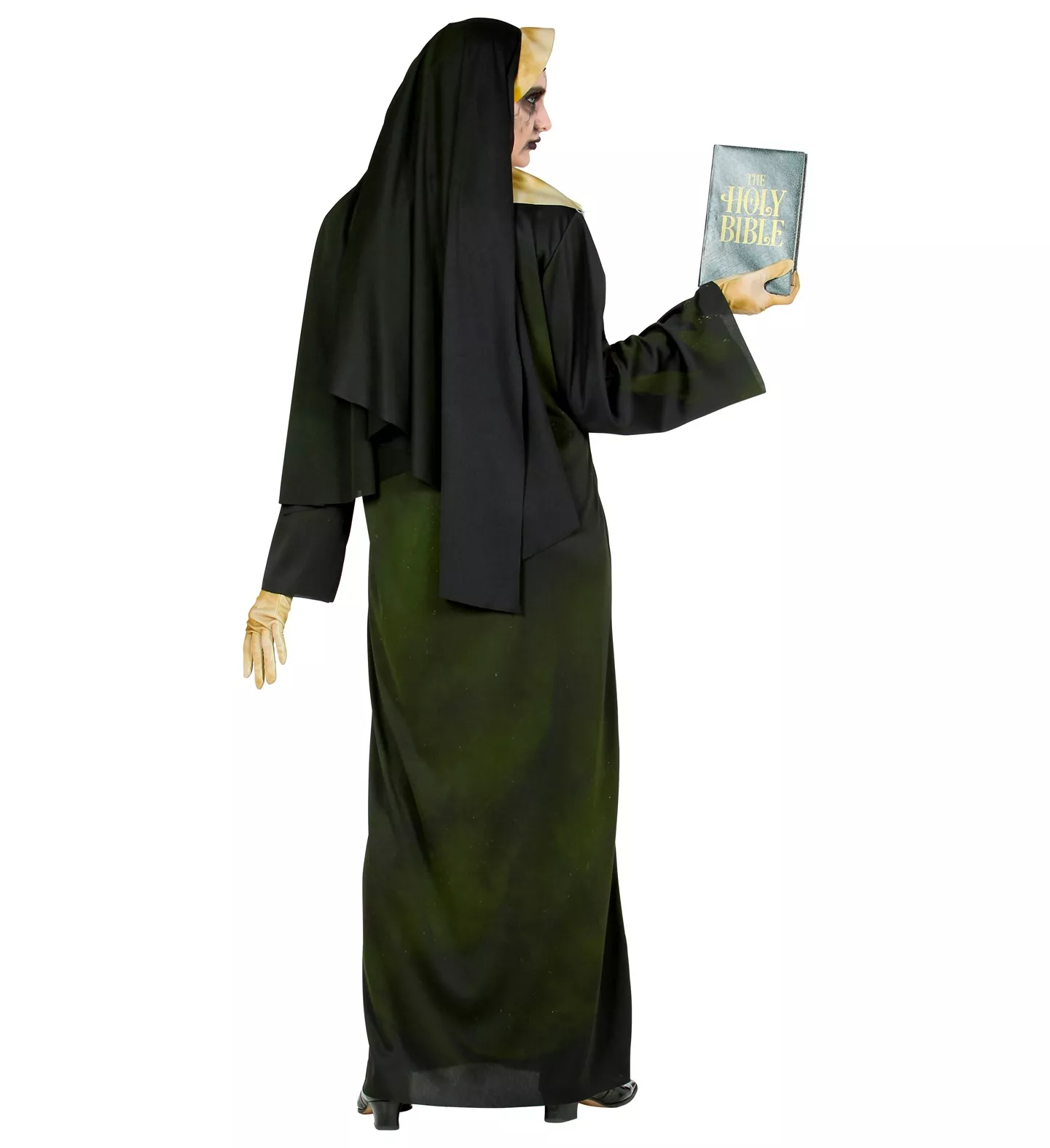 Sort Dæmon Nonne Kostume til Voksne, str. XS